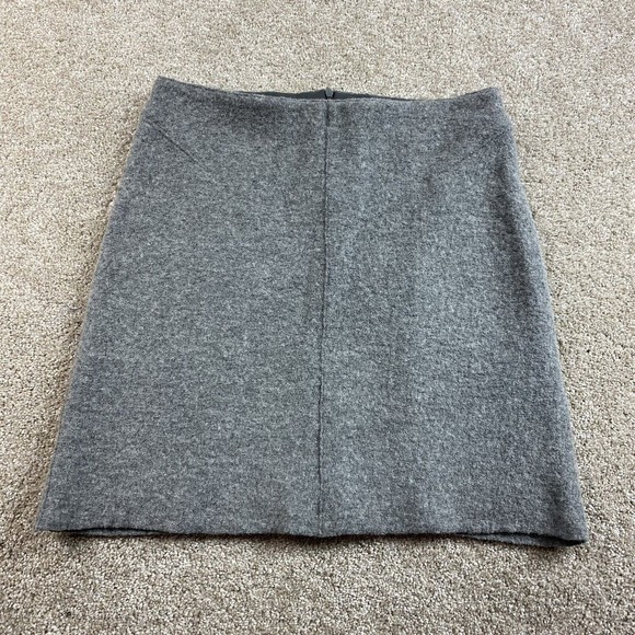 Oui Dresses & Skirts - Oui Womens Wool A-Line Skirt US 10 Gray Mod Retro
